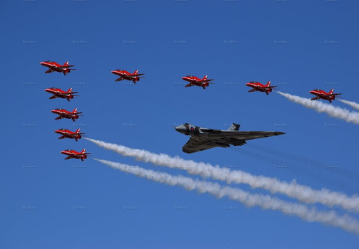 Vulcan and red arrows